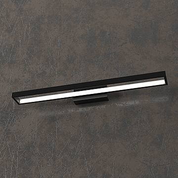 Applique Moderna Four Squares Alluminio Nero Led 40W