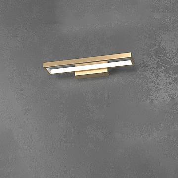 Applique Moderna Four Squares Alluminio Oro Led 20W
