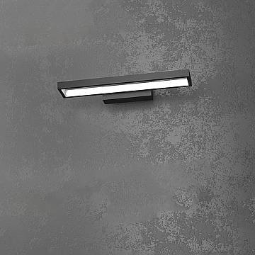 Applique Moderna Four Squares Alluminio Nero Led 20W