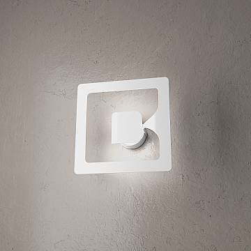 Applique Moderna Gasoline Metallo Bianco 1 Luce Gx53