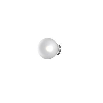 Applique Contemporanea Eclipse Metallo Cromo Vetro Bianco Fog 1 Luce G9