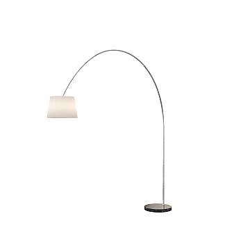 Piantana Contemporanea Turning Marmo Nero Diffusore Bianco 1 Luce E27