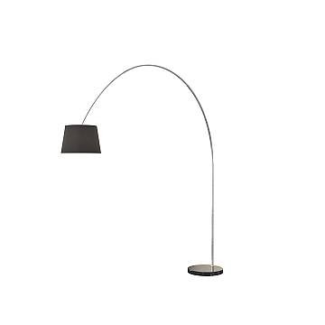 Piantana Contemporanea Turning Marmo Nero Diffusore Nero 1 Luce E27