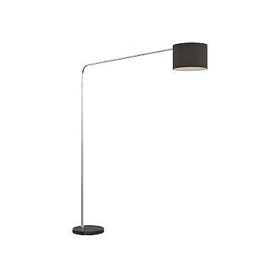 Piantana Contemporanea Corner Marmo Basso Nero Tessuto Nero 1 Luce E27