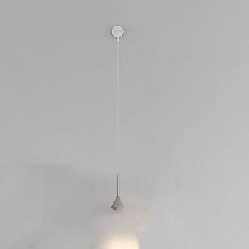 Applique Moderna Aygo Metallo Bianco E Alluminio 1 Luce Gu10