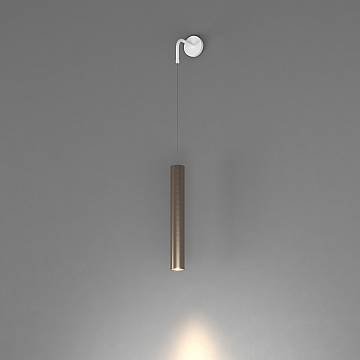Applique Industrial-Minimal Xeana Metallo Bianco Bronzo 1 Luce Gu10