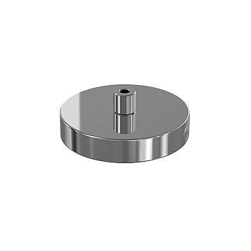 Rosone Metallo Cromo 1 Foro D10Cm