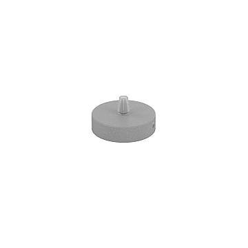 Rosone Serracavo Esterno Metallo Grigio 1 Foro D8Cm