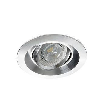 Faretto Incassowind Orientabile Tondo Metallo Alluminio 1 Luce Gu10