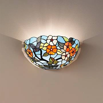 Applique Tiffany Vetro Multicolor 1 Luce E27