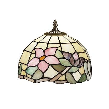 Paralume Tiffany In Vetro Decorato Multicolor D. 25Cm